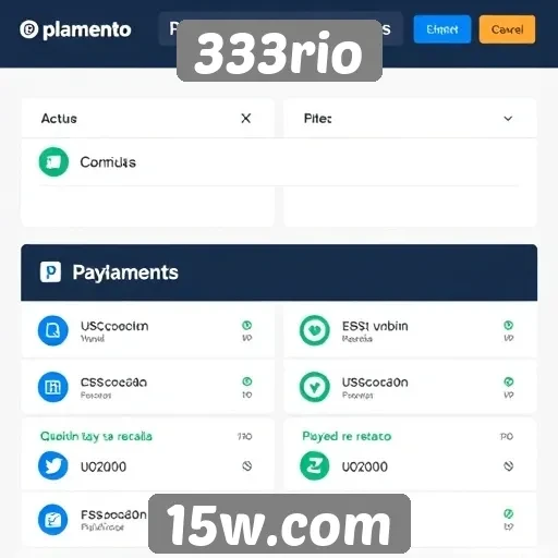 Plataformas de pagamento disponíveis no 333rio